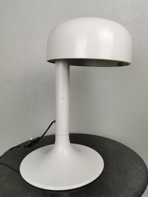 White Enameled Metal Table Lamp from Stilnovo, 1970s-PRS-928637