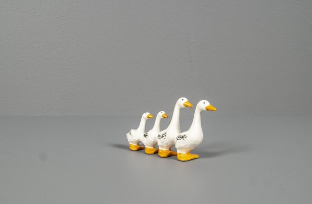 White Family Porcelain Ducks, 1970s, Set of 3-VLO-1286931