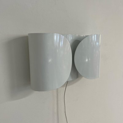 White Foglio Wall Lamp by Tobia Scarpa for Flos, 1980s-ZT-1812962