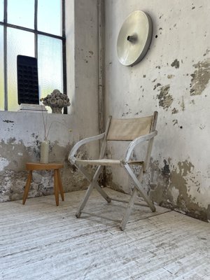 White Folding Beach Chair, 1900s-LCU-1406586