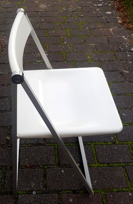 White Folding Chair by F. Hero & K. Odermatt for Interlübke, 1970s-QDP-1724138