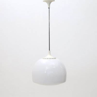 White Glass Elisse Chandelier by Claudio Salocchi for Lumenform, 1970s-EZ-1131579