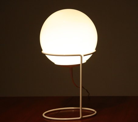 White Glass Table Lamp by Hala Zeist, 1970s-JE-954855