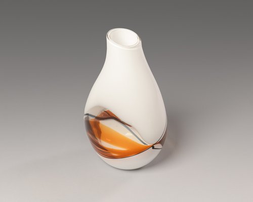 White Glass Vase by Seguso Av, Murano, Italy, 1974-XWN-1824437