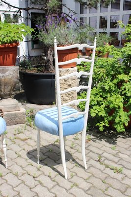 White High Back Side Chairs by Gio Ponti, 1950s, Set of 2-NB-773554