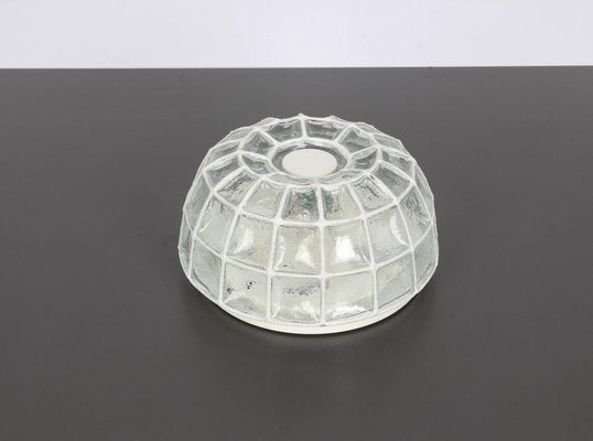 White Iron and Clear Glass Ceiling Lights from Limburg, Germany, 1960s-UGR-1085296