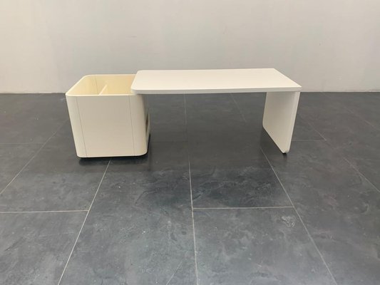 White Lacquered Multifunctional Coffee Table, 1970s-IJR-999979