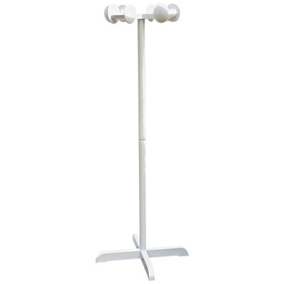 White Lacquered Wood Coat Rack, Italy, 1970s-YUW-915186