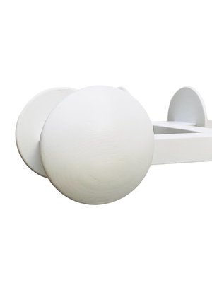 White Lacquered Wood Coat Rack, Italy, 1970s-YUW-915186