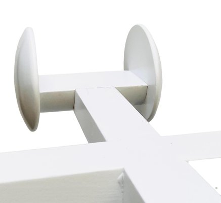 White Lacquered Wood Coat Rack, Italy, 1970s-YUW-915186