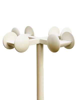 White Lacquered Wood Coat Rack, Italy, 1970s-YUW-915186