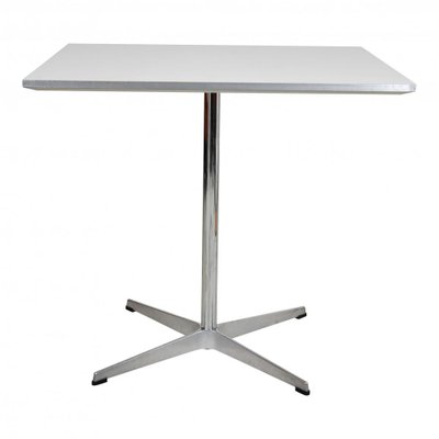 White Laminate Café Table by Arne Jacobsen for Fritz Hansen-MTD-1400186