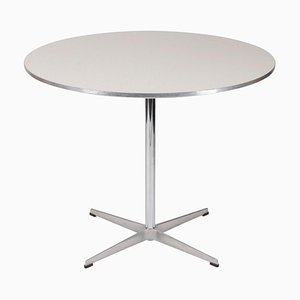 White Laminate Café Table by Arne Jacobsen for Fritz Hansen-MTD-1400184