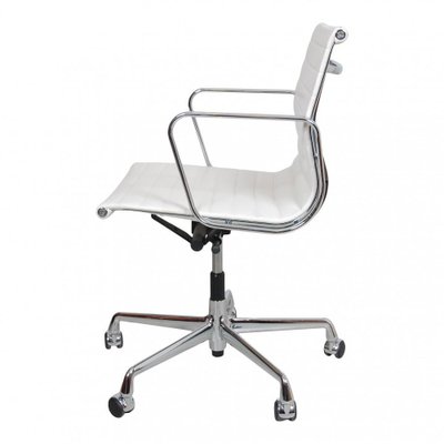 White Leather Ea-117 Office Chair by Charles Eames for Vitra, 2000s-MTD-1400305