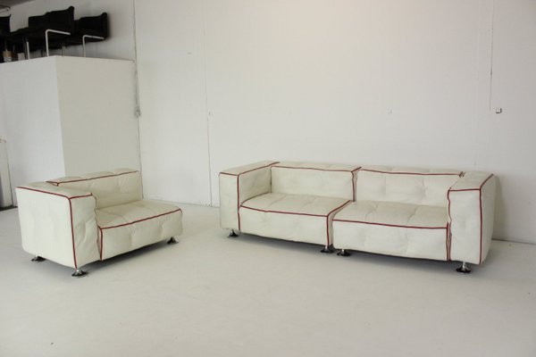 White Leather Sofa from Bretz Don Corleon-VGV-1319969