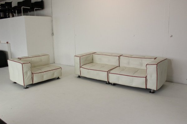 White Leather Sofa from Bretz Don Corleon-VGV-1319969