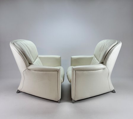 White Leolux Excalibur Chairs by Jan Armgardt, 1990s, Set of 2-RMX-1292111