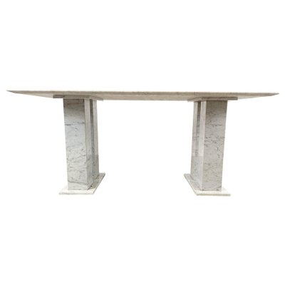 White Marble Dining Table, 1970s-IRH-1779766