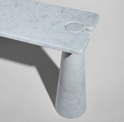 White Marble Eros Console Table by Angelo Mangiarotti for Skipper, 1990s-OHK-2020725