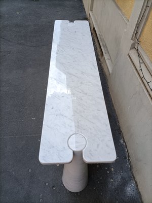 White Marble Eros Console Table by Angelo Mangiarotti for Skipper, 1990s-OHK-2020725