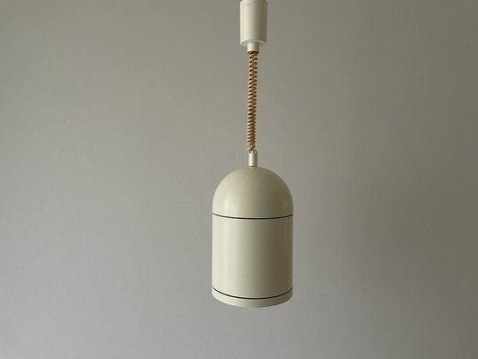 White Metal Adjustable Pendant Lamp from Bega, Germany, 1960s-RDS-1736594