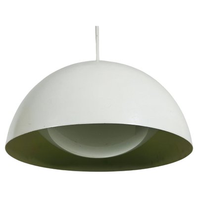 White Metal and Glass Pendant Lamp in the style Temde, 1970s-PUK-1398675