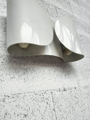 White Metal Foglio Wall Lamp attributed to Afra and Tobia Scarpa for Flos, 1970s-RNN-1905665