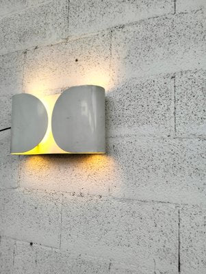 White Metal Foglio Wall Lamp attributed to Afra and Tobia Scarpa for Flos, 1970s-RNN-1905665