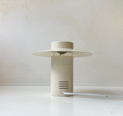 White Minimalist Table Lamp by Jørgen Møller for Royal Copenhagen, 1980s-LCR-1718195