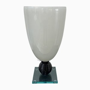 White Murano Glass Lamp-RJQ-1452873