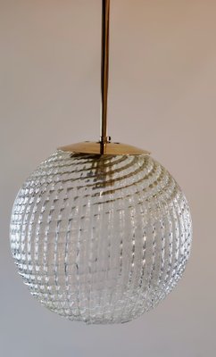 White Murano Glass Pendant Light attributed to Seguso Vetri d'Arte, 1930s-INI-1799279