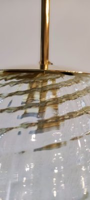 White Murano Glass Pendant Light attributed to Seguso Vetri d'Arte, 1930s-INI-1799279