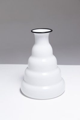 White Murano Glass Vase, 1980s-QAC-2043032