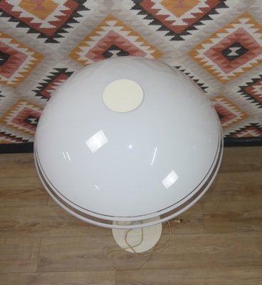 White Mushroom Shaped Floor Lamp, 1980s-AFE-1416900