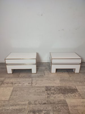 White Nightstands by Alain Delon for Maison Jansen, 1975, Set of 2-WBX-1423054