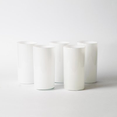 White Opal Model I-114 Tumblers by Timo Sarpaneva for Iittala, Set of 5-IXK-1080286