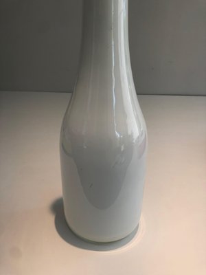 White Opalin Glass Vase-BA-1365336