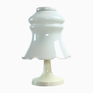 White Opaline Glass Table Light from Opp Jihlava, Czechoslovakia, 1960s-UL-1263554