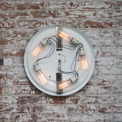 White Opaline Glass Wall Round Flush Mount from Bega Limburg-BLS-1416856