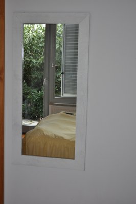 White Painted Mirror, 1980s-OXJ-787364