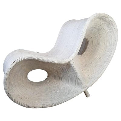 White Painted Rattan and Bamboo Lounge Chair by Ron Arad, 2006-TDA-1376314