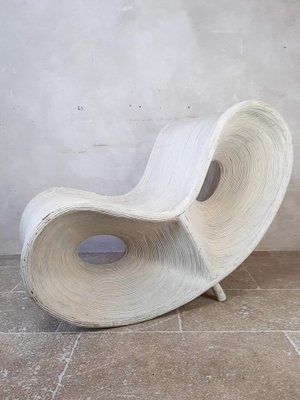 White Painted Rattan and Bamboo Lounge Chair by Ron Arad, 2006-TDA-1376314