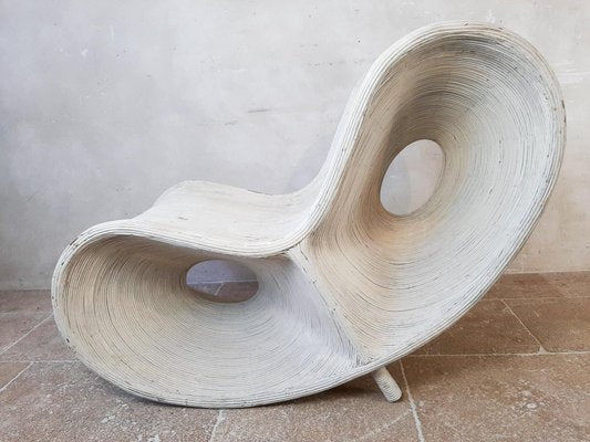 White Painted Rattan and Bamboo Lounge Chair by Ron Arad, 2006-TDA-1376314