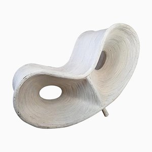 White Painted Rattan and Bamboo Lounge Chair by Ron Arad, 2006-TDA-1376314