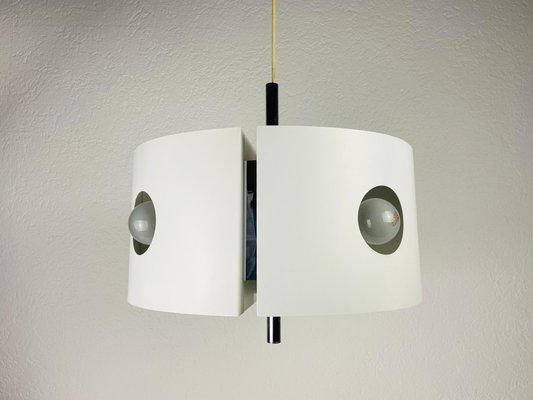 White Pendant Lamp by Klaus Hempel for Kaiser Leuchten, 1970s-PUK-973387