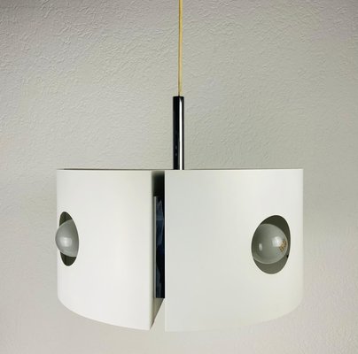 White Pendant Lamp by Klaus Hempel for Kaiser Leuchten, 1970s-PUK-973387