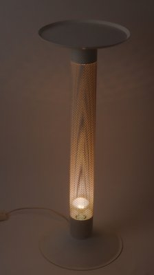 White Perforated Metal Floor Lamp from Ikea, 1980s-ESB-2043446