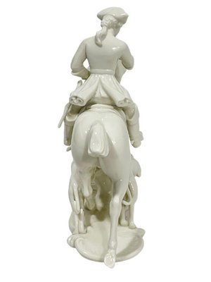 White Porcelain Sculpture by Theodor Kärner Red Hunt for Nymphenburg-UCH-1288581