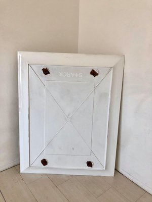 White PVC Rectangular Mirror from Kartell, 1990s-ZLY-614543