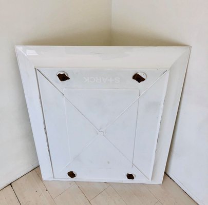 White PVC Rectangular Mirror from Kartell, 1990s-ZLY-614543